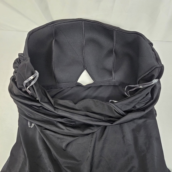 Cacique Swim Black Wrap Front Off Shoulder Tankini Top 26 - Picture 5 of 9